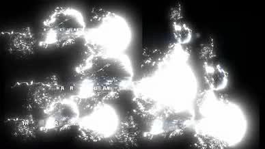 唯美时尚白色粒子文字标题模板视频的预览图